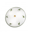 Plafonnier style cosy NONNA laiton antique 3 ampoules