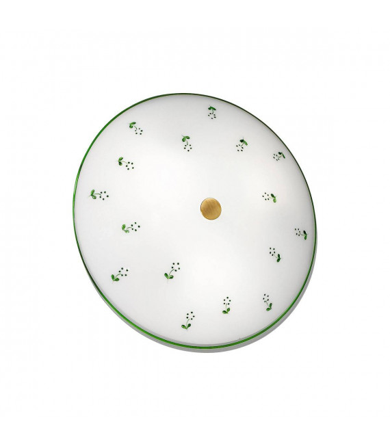 Plafoniera stile accogliente NONNA in ottone antico 3 lampadine