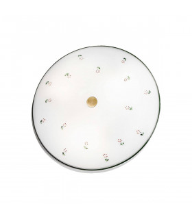 Plafonnier style cosy NONNA laiton antique 3 ampoules
