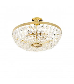 Klassische Deckenleuchte VALERIE 24 Carat Gold 6 Lampen