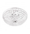 Plafonnier classique VALERIE chrome 8 ampoules