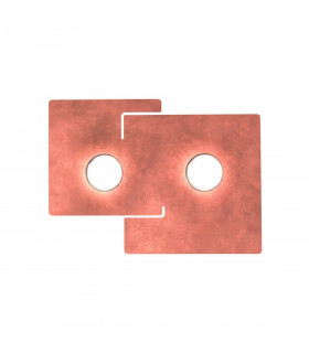 SQUARE weiße Deckenleuchte 2 Glühbirnen