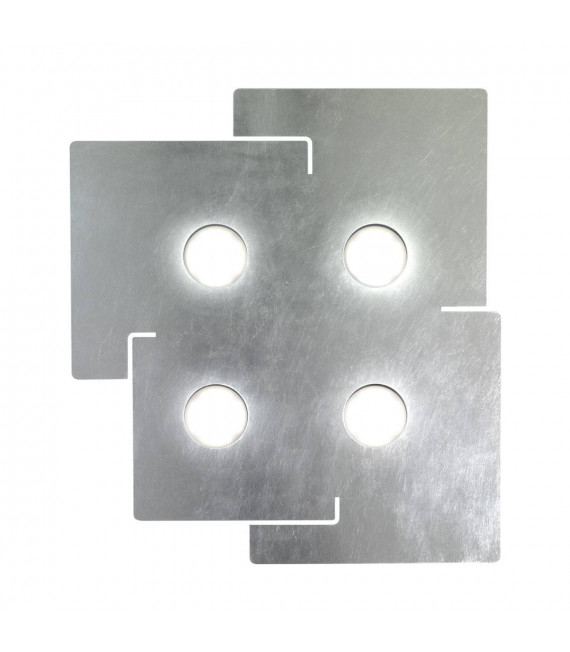 Plafoniera bianca QUADRATA 4 lampadine