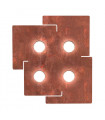 Plafonnier SQUARE blanc 4 ampoules