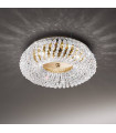 Plafonnier design CARLA Or 24 Carats 3 ampoules