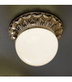 Plafonnier classique MILADY laiton antique 1 ampoule