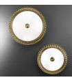 Plafonnier classique MILADY laiton antique 3 ampoules