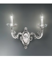 Applique murale classique CONTARINI chrome 2 ampoules