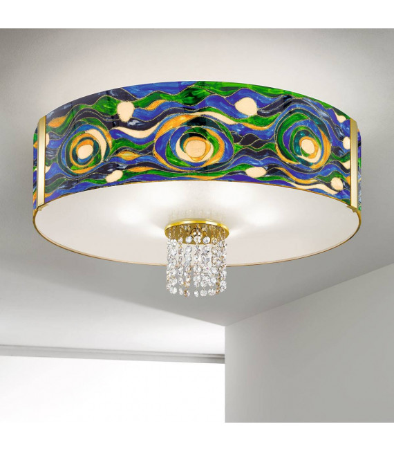 Design Deckenleuchte EMOZIONE 24 Karat Gold 6 Lampen