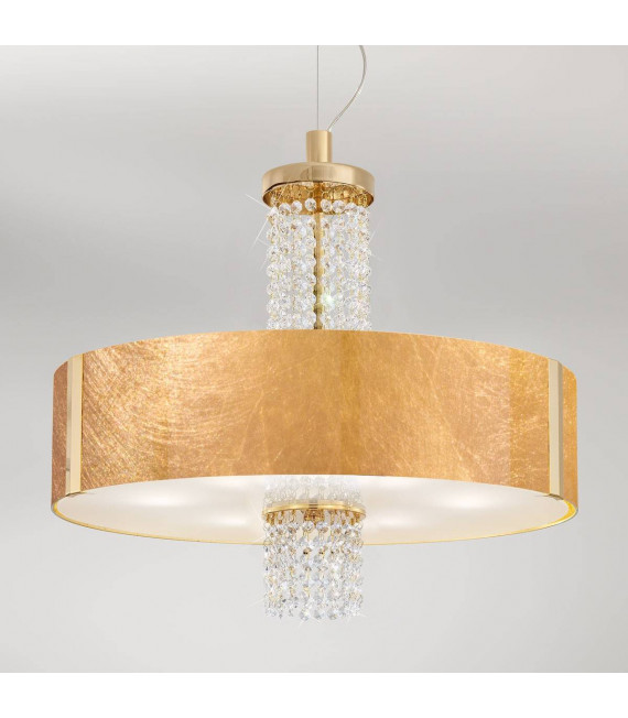 Design Deckenleuchte EMOZIONE 24 Karat Gold 6 Lampen