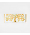 Applique murale design EMOZIONE Or 24 Carats 2 ampoules