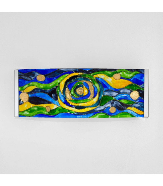 Applique murale design EMOZIONE Or 24 Carats 2 ampoules