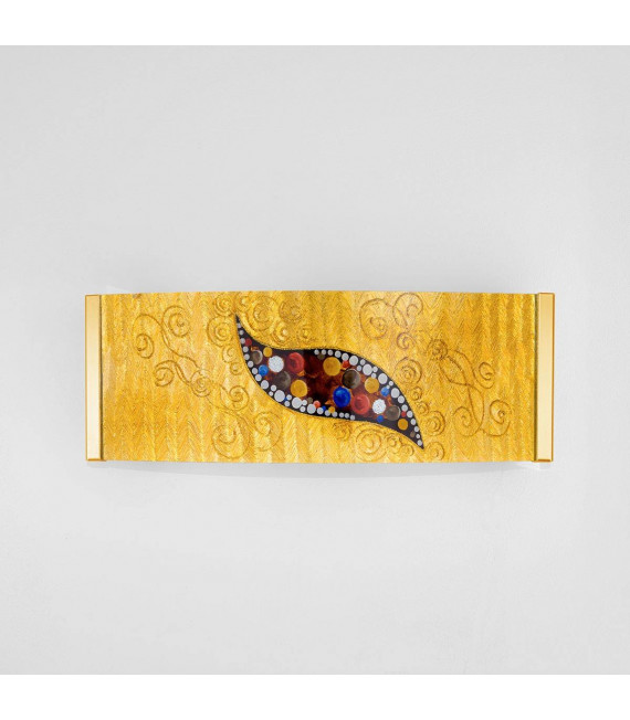 Applique di design EMOZIONE 24 carati oro 2 lampadine
