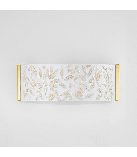 Applique murale design EMOZIONE Or 24 Carats 2 ampoules