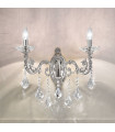 Applique murale classique CONTARINI CRYSTAL chrome 2 ampoules