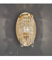 Applique murale design CHARLESTON Or 24 Carats 1 ampoule