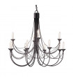 plafonnier ventilateur vintage 2 ampoules e27 max 60w brun patiné