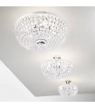 Plafonnier classique VALERIE chrome 3 ampoules