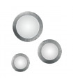 Plafonnier MOON argent 2 ampoules