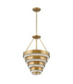 Hinkley Pendant Faux Alabaster, Heritage Brass Steel