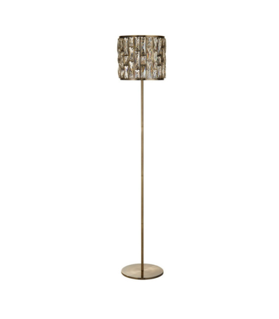Lampadaire Bijou Acier doux,verre Laiton Antique