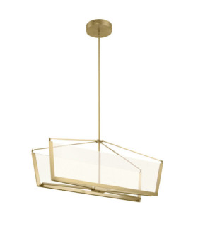 Kichler pendant light Aluminum, iron, transparent acrylic light guide Champagne gold