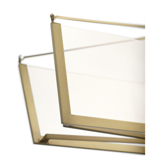 Kichler pendant light Aluminum, iron, transparent acrylic light guide Champagne gold