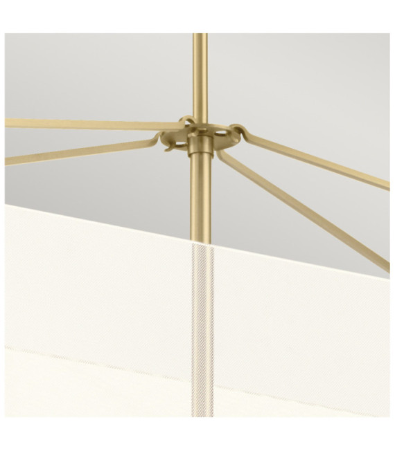 Suspension Kichler Aluminium,fer,guide de lumière transparent acrylique L'or champenois
