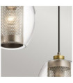 Asher Pendant Steel, Glass Antique Pewter