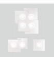 Plafonnier SQUARE blanc 2 ampoules