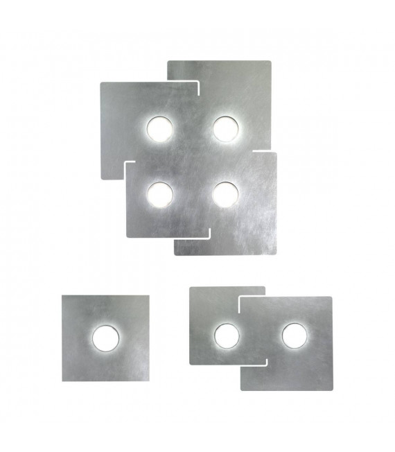 Plafoniera bianca QUADRATA 4 lampadine
