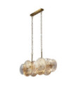 Wagon pendant light Mild steel, glass Brass