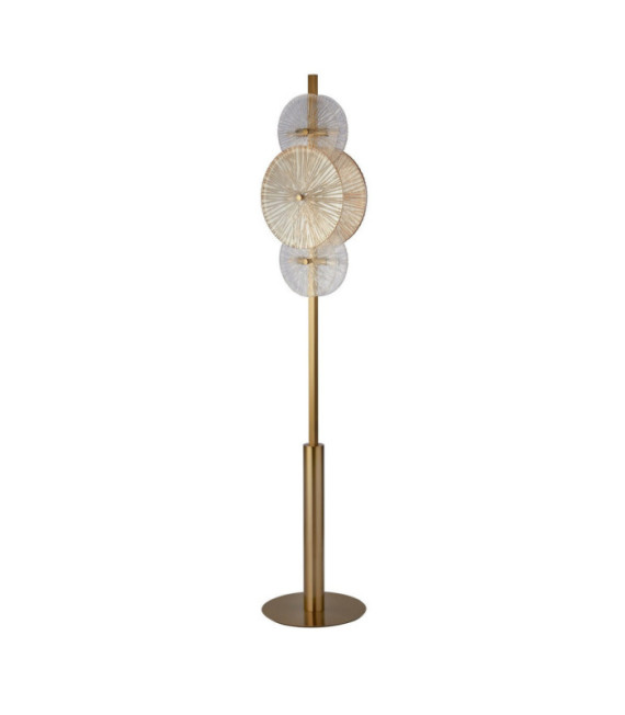Lampadaire Wagon Acier doux,verre Laiton