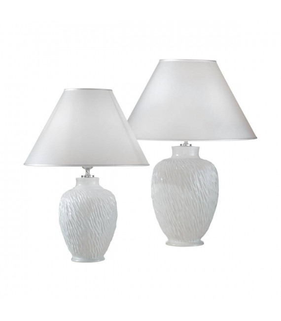 CHIARA weiße Tischlampe 1 Glühbirne