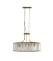 Suspension Victoria Acier doux,verre Laiton Antique