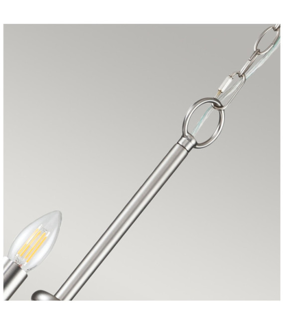 Suspension Capitol Acier Nickel brossé