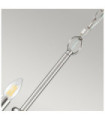 Suspension Capitol Acier Nickel brossé