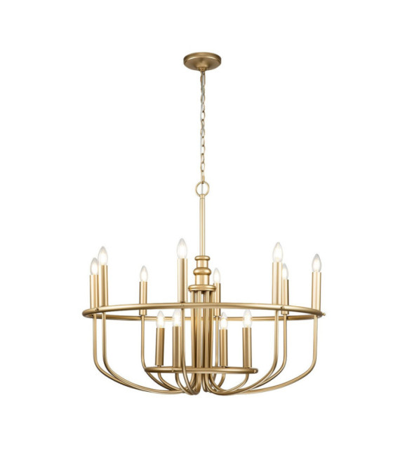 Capitol Pendelleuchte Stahl Lackiertes Naturmessing