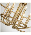 Capitol pendant light Steel Painted natural brass