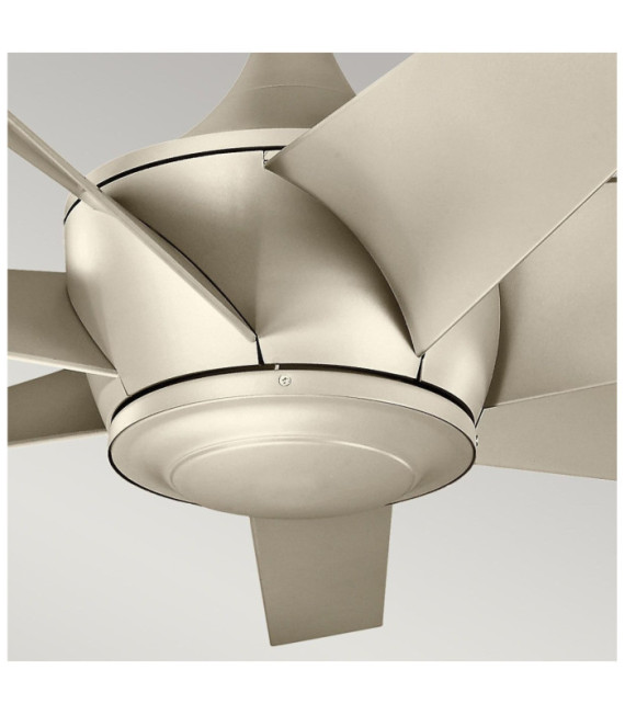 Ventilador Lehr ABS plata envejecida satinada