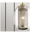 Asher Pendant Steel, Glass Antique Pewter