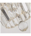 Empire ceiling light Mild steel Chrome, clear