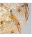 Wagon pendant light Mild steel, glass Bronze