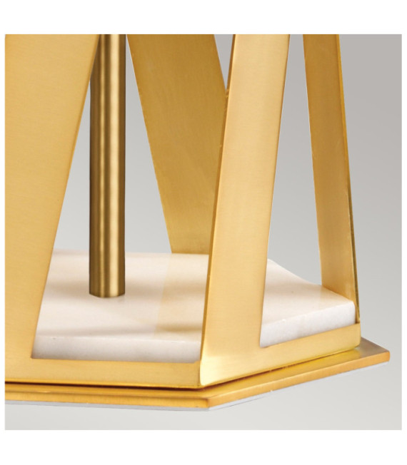 Lampe de table Apollo Acier Laiton brossé