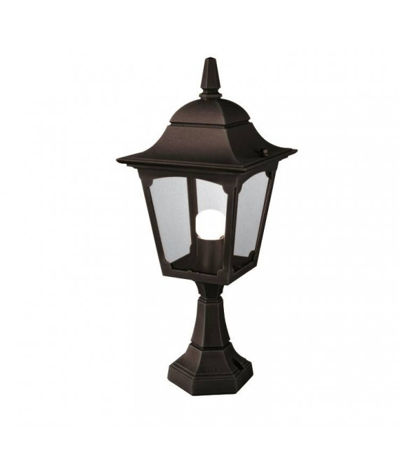 Kapellenwandlampe, schwarzes Aluminium und Glas