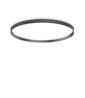 Plafoniera LED FLY Metallo, plastica, alluminio Nero opaco