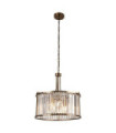 Victoria pendant light Mild steel, glass Antique Brass