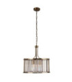 Suspension Victoria Acier doux,verre Laiton Antique
