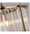 Suspension Victoria Acier doux,verre Laiton Antique
