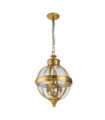 Suspension Feiss Verre transparent,acier Laiton bruni